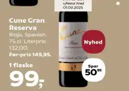SuperBrugsen Cune Gran Reserva tilbud