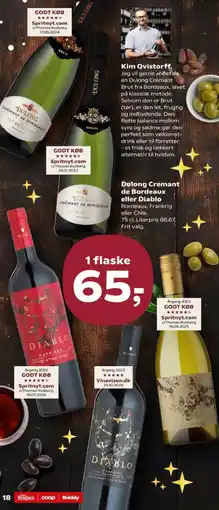 SuperBrugsen Dulong Cremant de Bordeaux eller Diablo tilbud