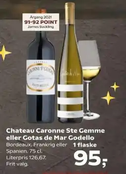 SuperBrugsen Chateau Caronne Ste Gemme eller Gotas de Mar Godello tilbud
