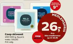 SuperBrugsen Coop skiveost tilbud