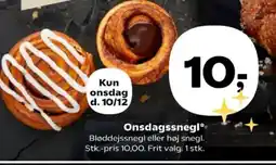 SuperBrugsen Onsdagssnegl tilbud