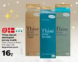 SuperBrugsen Thise dansk økologisk jersey mælk tilbud