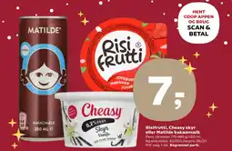 SuperBrugsen Risifrutti, Cheasy skyr eller Matilde kakaomælk tilbud
