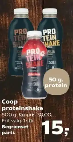 SuperBrugsen Coop proteinshake tilbud