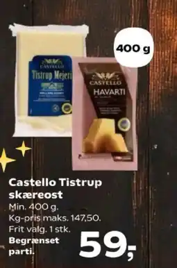 SuperBrugsen Castello Tistrup skæreost tilbud