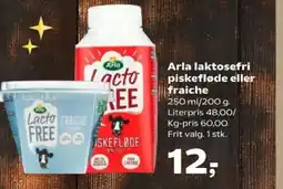 SuperBrugsen Arla laktosefri piskefløde eller fraiche tilbud