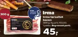 SuperBrugsen Irma tørsaltet bacon tilbud