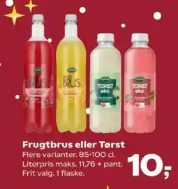 SuperBrugsen Frugtbrus eller Tørst tilbud