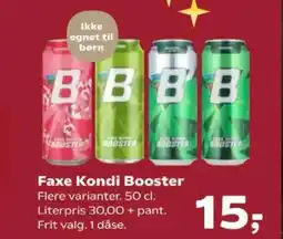 SuperBrugsen Faxe Kondi Booster tilbud