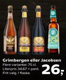 SuperBrugsen Grimbergen eller Jacobsen tilbud