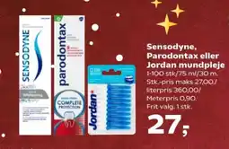 SuperBrugsen Sensodyne, Parodontax eller Jordan mundpleje tilbud