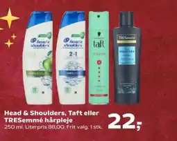 SuperBrugsen Head & Shoulders, Taft eller TRESemmé hårpleje tilbud