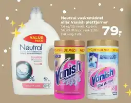 SuperBrugsen Neutral vaskemiddel eller Vanish pletfjerner tilbud