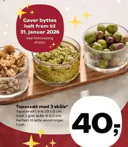 SuperBrugsen Tapassæt med 3 skåle tilbud