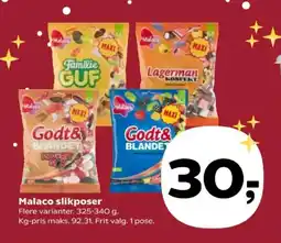 SuperBrugsen Malaco slikposer tilbud
