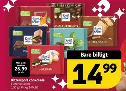 Løvbjerg Rittersport chokolade tilbud