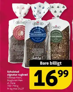 Løvbjerg Schulstad signatur rugbrød tilbud