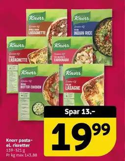 Løvbjerg Knorr pasta- el. risretter tilbud