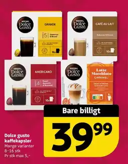 Løvbjerg Dolce gusto kaffekapsler tilbud