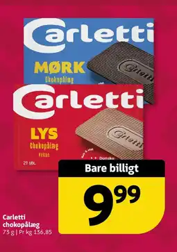 Løvbjerg Carletti chokopålæg tilbud