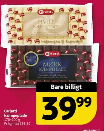 Carletti kæmpeplade