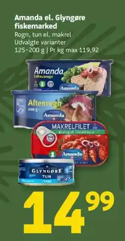 Løvbjerg Amanda el. Glyngøre fiskemarked tilbud