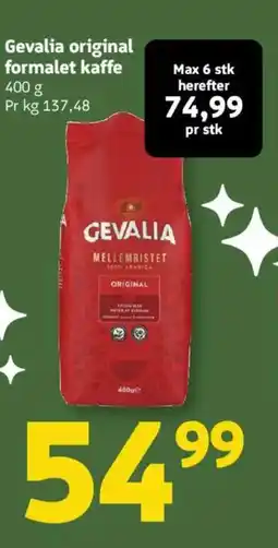 Løvbjerg Gevalia original formalet kaffe tilbud