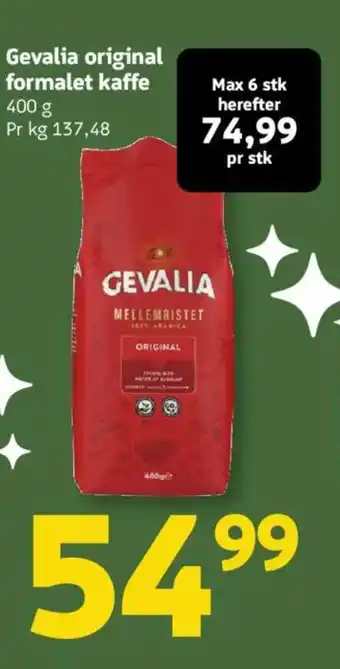 Løvbjerg Gevalia original formalet kaffe tilbud