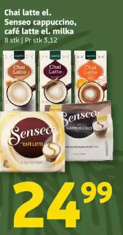 Løvbjerg Chai latte el. Senseo cappuccino, café latte el. milka tilbud