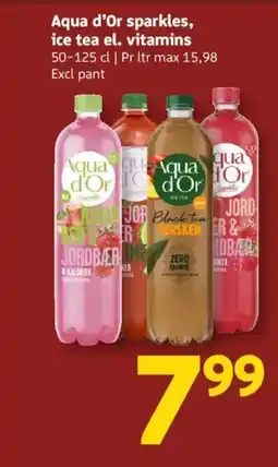 Løvbjerg Aqua d'Or sparkles, ice tea el. vitamins tilbud
