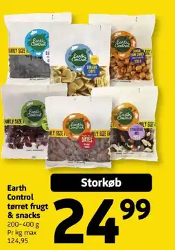 Løvbjerg Earth Control tørret frugt & snacks tilbud