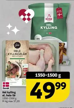 Løvbjerg Hel kylling el. hele lår tilbud