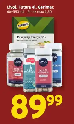 Løvbjerg Livol, Futura el. Gerimax tilbud