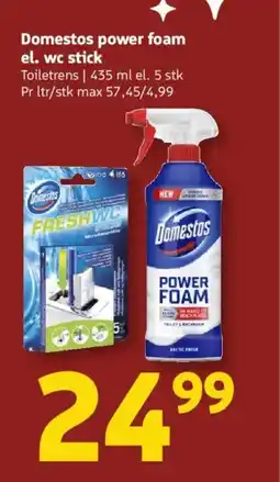 Løvbjerg Domestos power foam el. wc stick tilbud