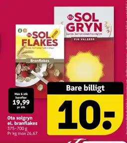 Løvbjerg Ota solgryn el. branflakes tilbud