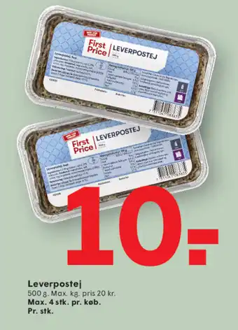 First Price Leverpostej