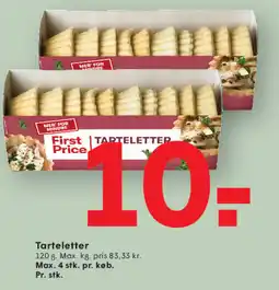 SPAR First Price Tarteletter tilbud