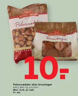 SPAR Pebernødder eller brunkager tilbud