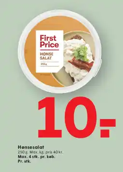 SPAR First Price Hønsesalat tilbud