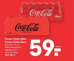SPAR Coca-Cola eller Coca-Cola Zero tilbud