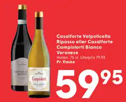 SPAR Casalforte Valpolicella Ripasso eller Casalforte Campistorti Bianco Veronese tilbud