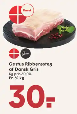 SPAR Gestus Ribbenssteg af Dansk Gris tilbud