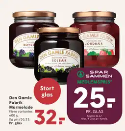 SPAR Den Gamle Fabrik Marmelade tilbud
