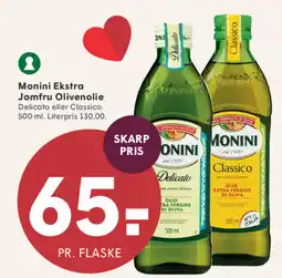 SPAR Monini Ekstra Jomfru Olivenolie tilbud