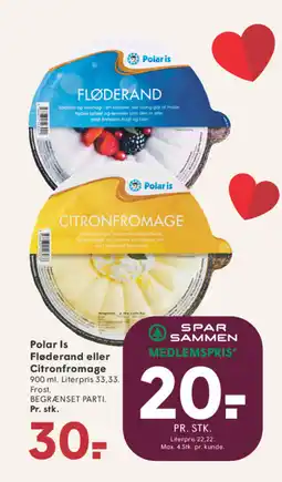 SPAR Polar Is Fløderand eller Citronfromage tilbud
