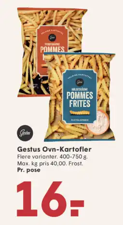 SPAR Gestus Ovn-Kartofler tilbud
