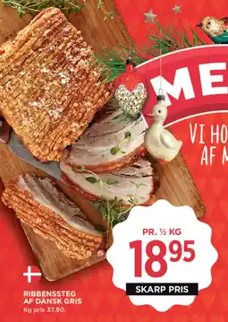 MENY Ribbenssteg af dansk gris tilbud