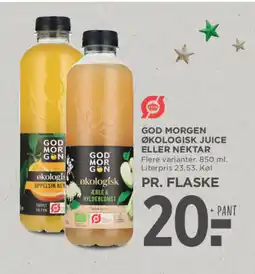 MENY GOD MORGEN Økologisk juice eller nektar tilbud