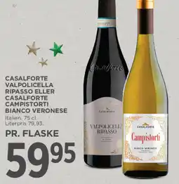 MENY CASALFORTE Valpolicella ripasso eller casalforte campistorti bianco veronese tilbud