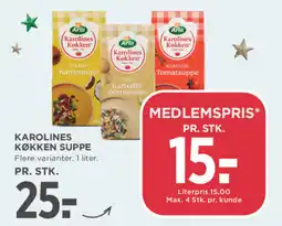 MENY Karolines køkken suppe tilbud